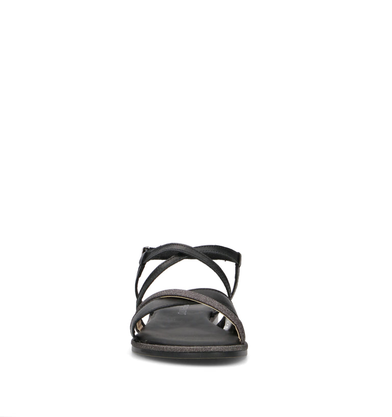 VARIOPINTO Sandalo donna nero in pelle