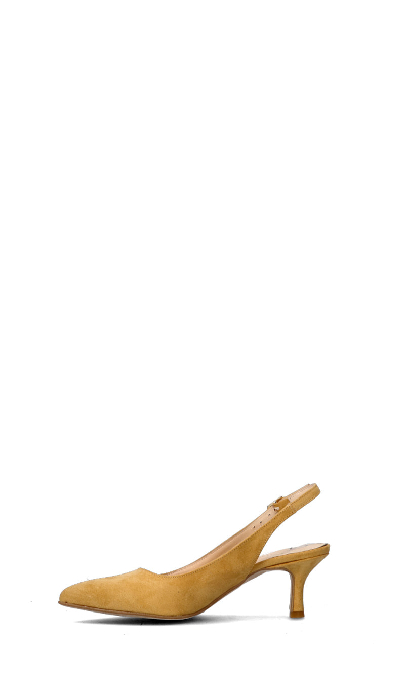 PERLAMARINA Slingback donna gialla in suede