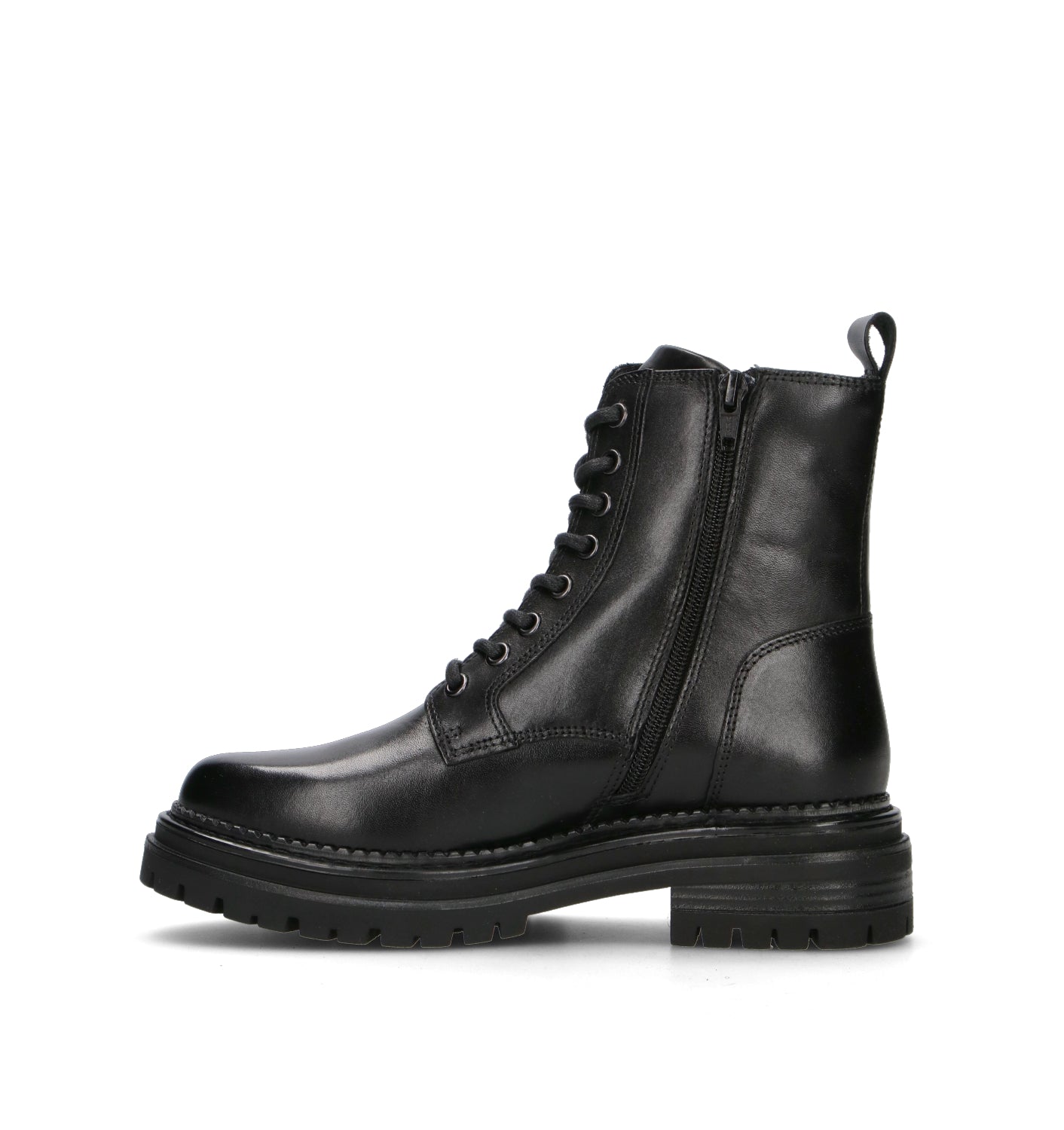 VALLEVERDE Anfibio donna nero in pelle
