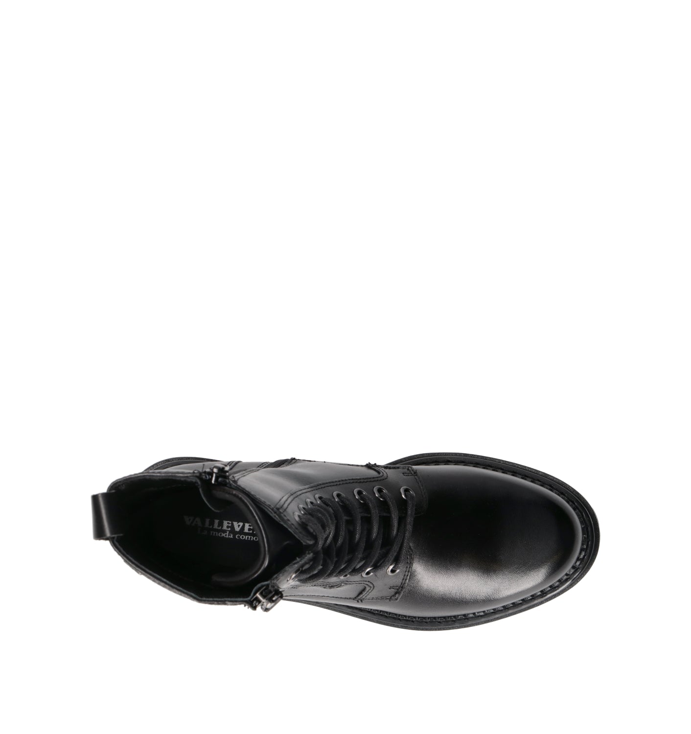 VALLEVERDE Anfibio donna nero in pelle