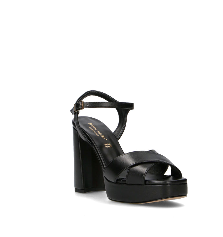REBECCA VAN DIK Sandalo donna nero