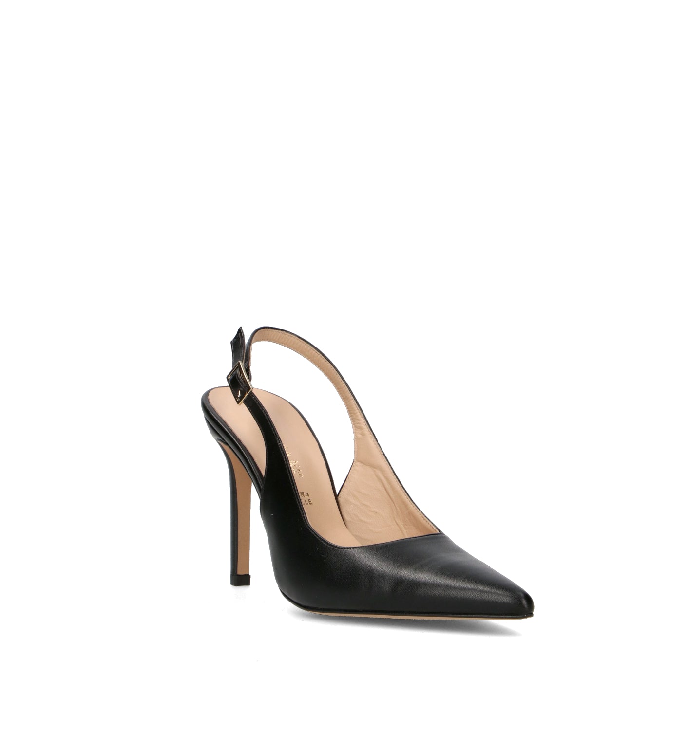 REBECCA VAN DIK Slingback donna nera