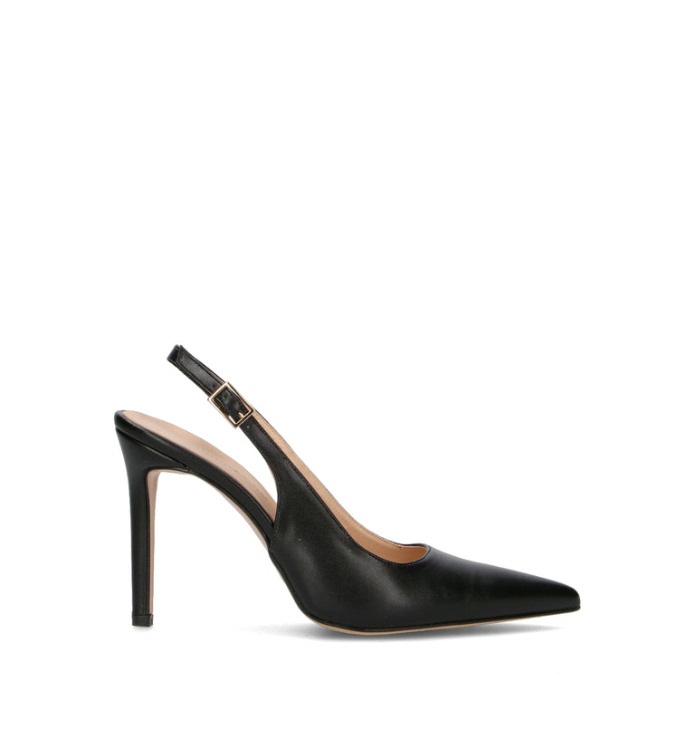 REBECCA VAN DIK Slingback donna nera