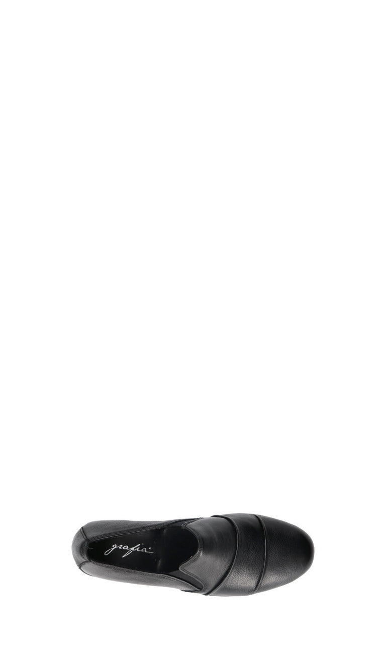 GRAFIA Mocassino donna nero in pelle