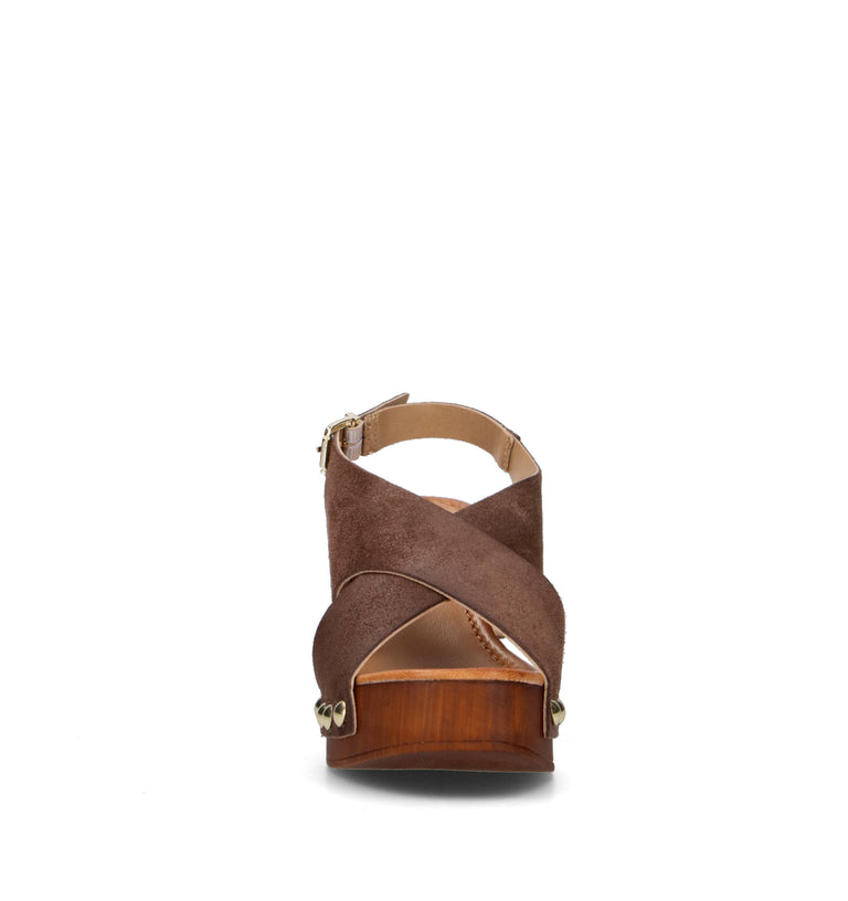 18+ Sandalo donna testa di moro in suede