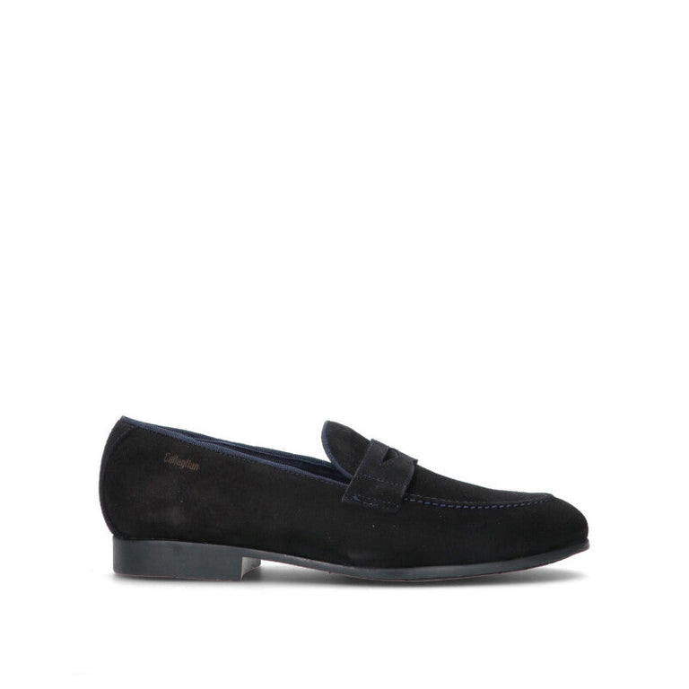 CALLAGHAN Mocassino uomo blu in suede