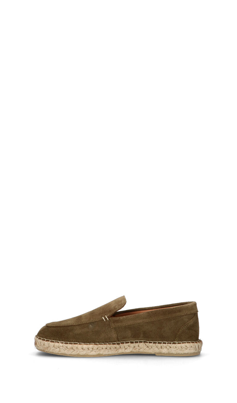 FRAU Mocassino uomo verde in suede