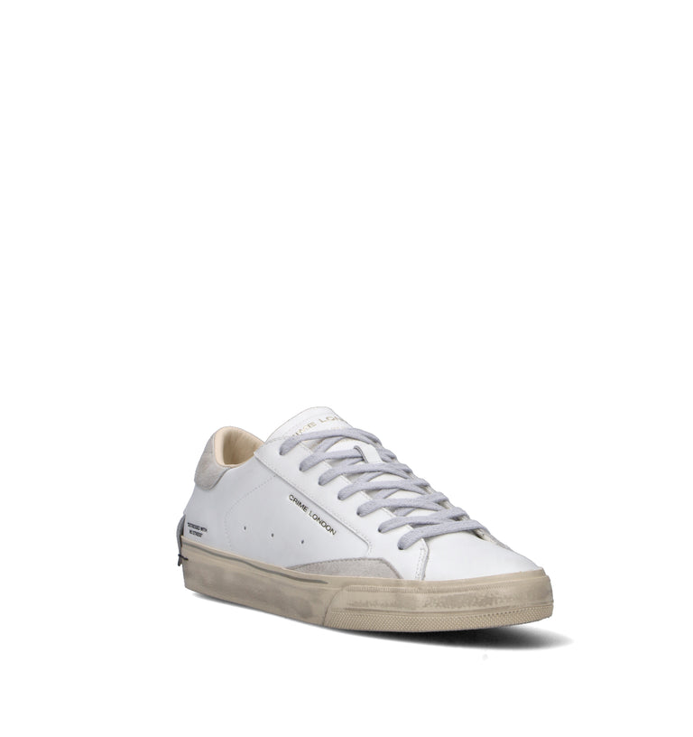 CRIME Sneaker uomo bianca