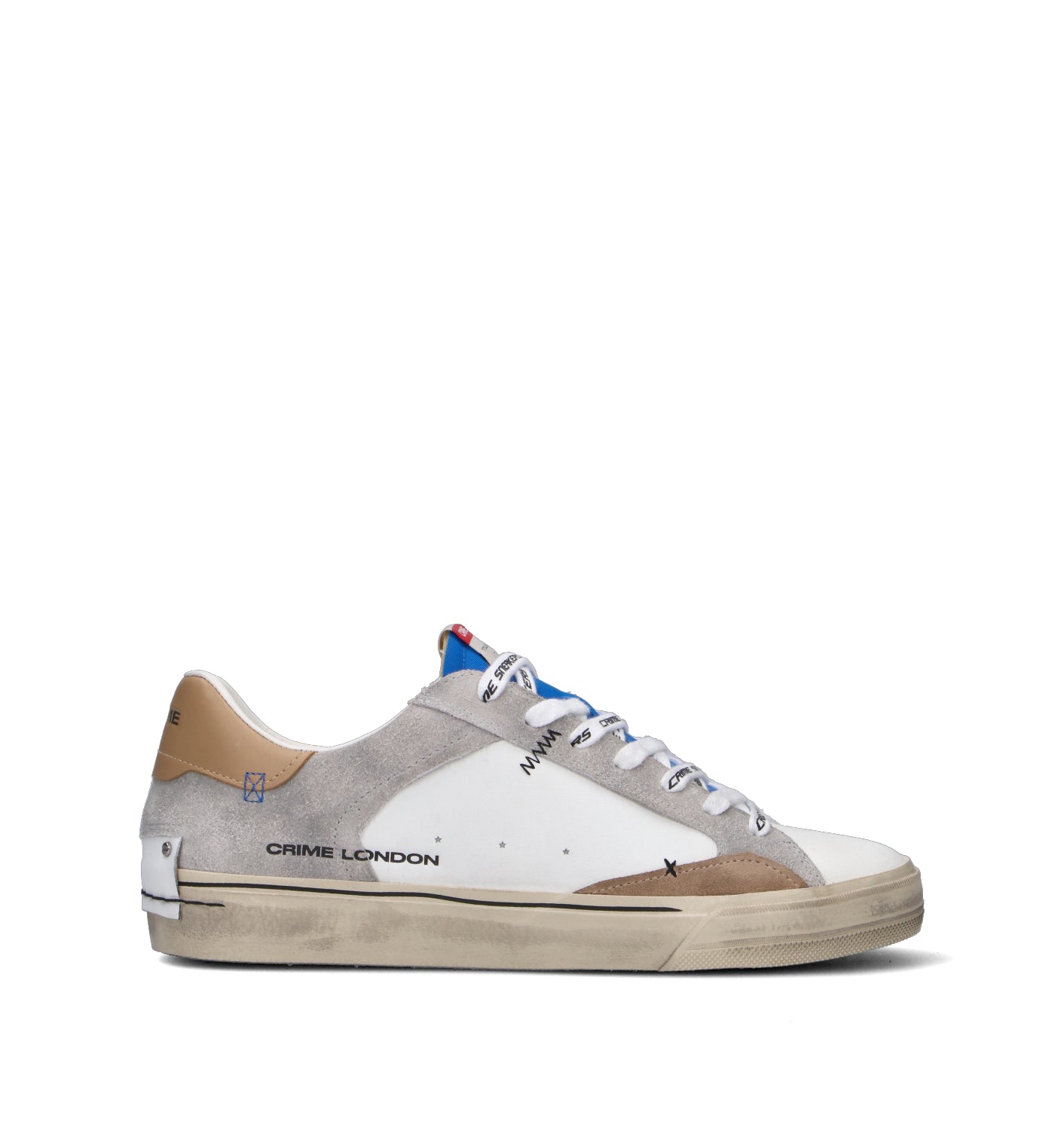 CRIME Sneaker uomo bianca