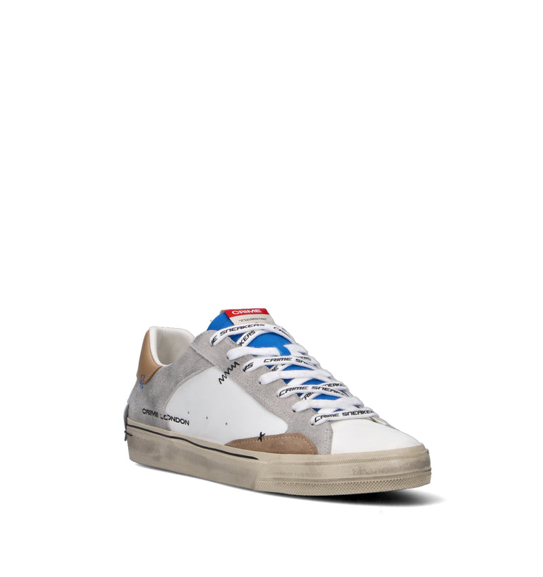 CRIME Sneaker uomo bianca