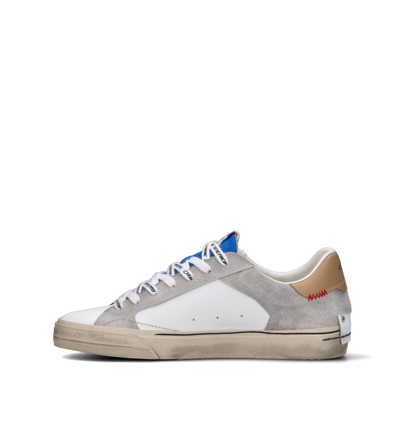 CRIME Sneaker uomo bianca