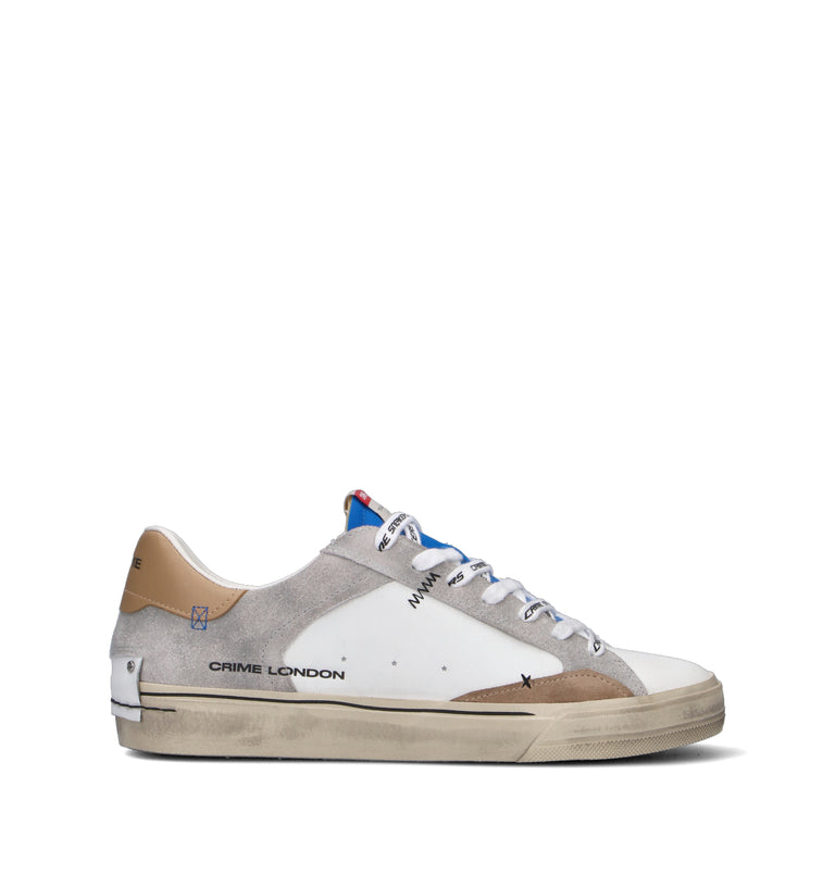 CRIME Sneaker uomo bianca