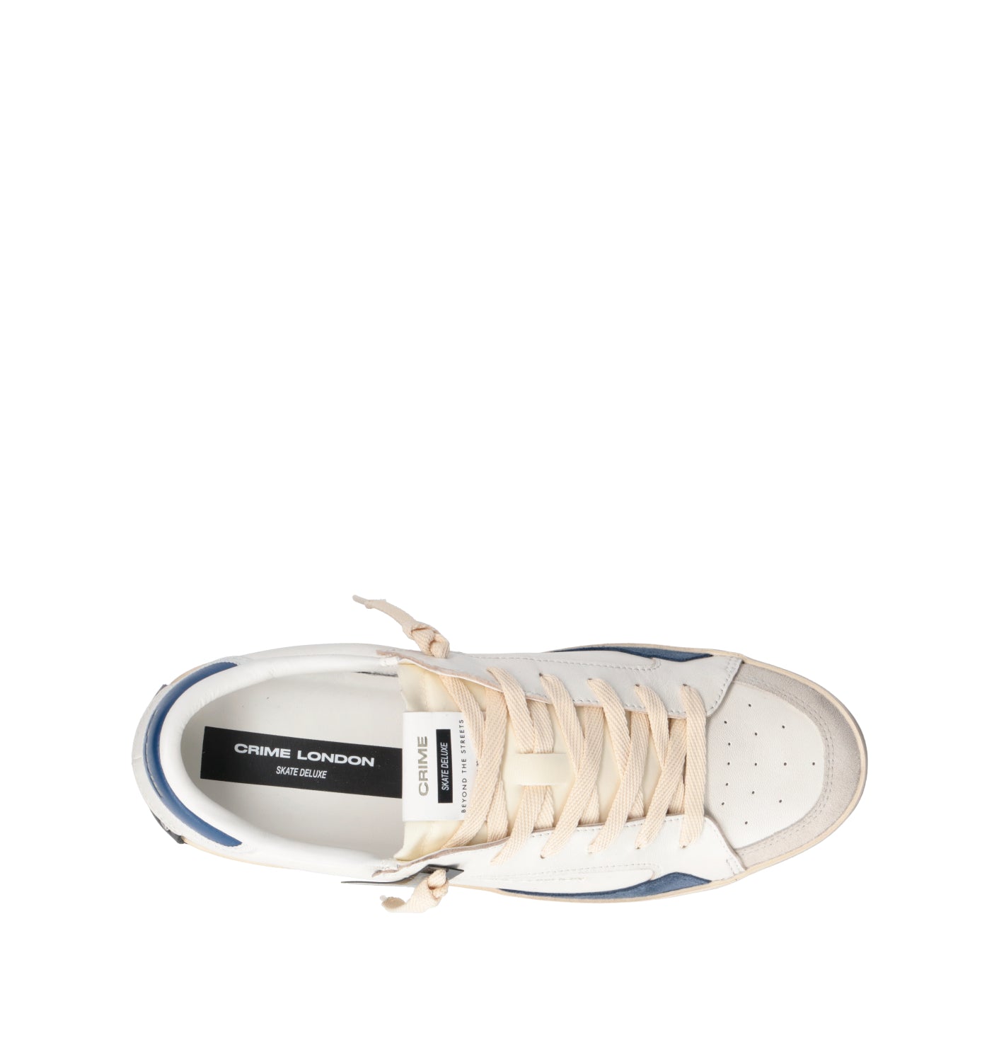 CRIME Sneaker uomo bianca