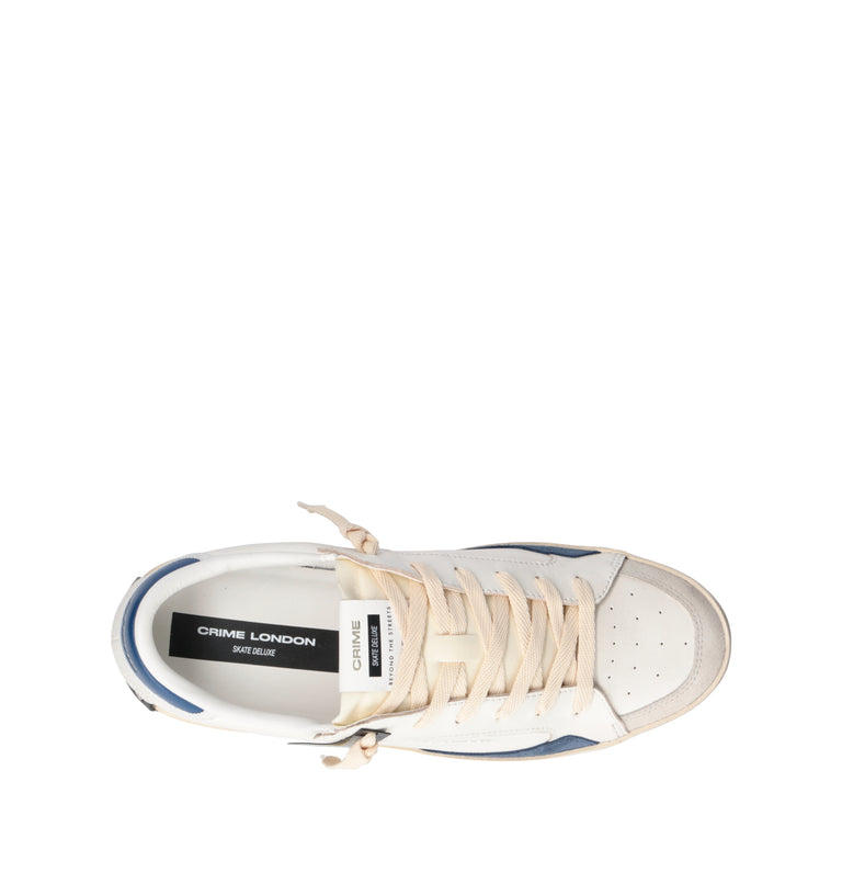 CRIME Sneaker uomo bianca