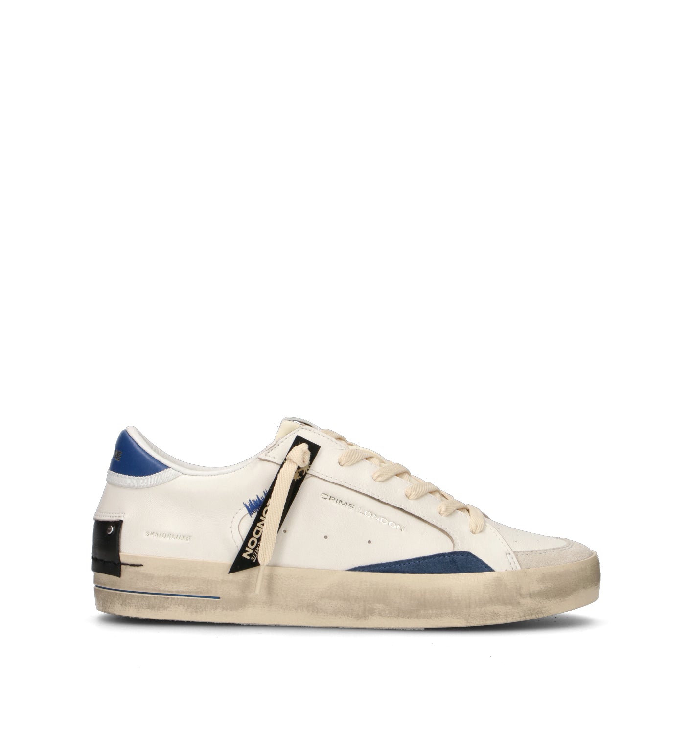 CRIME Sneaker uomo bianca