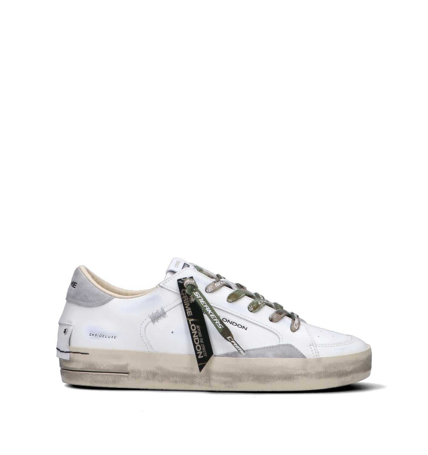 CRIME Sneaker uomo bianca