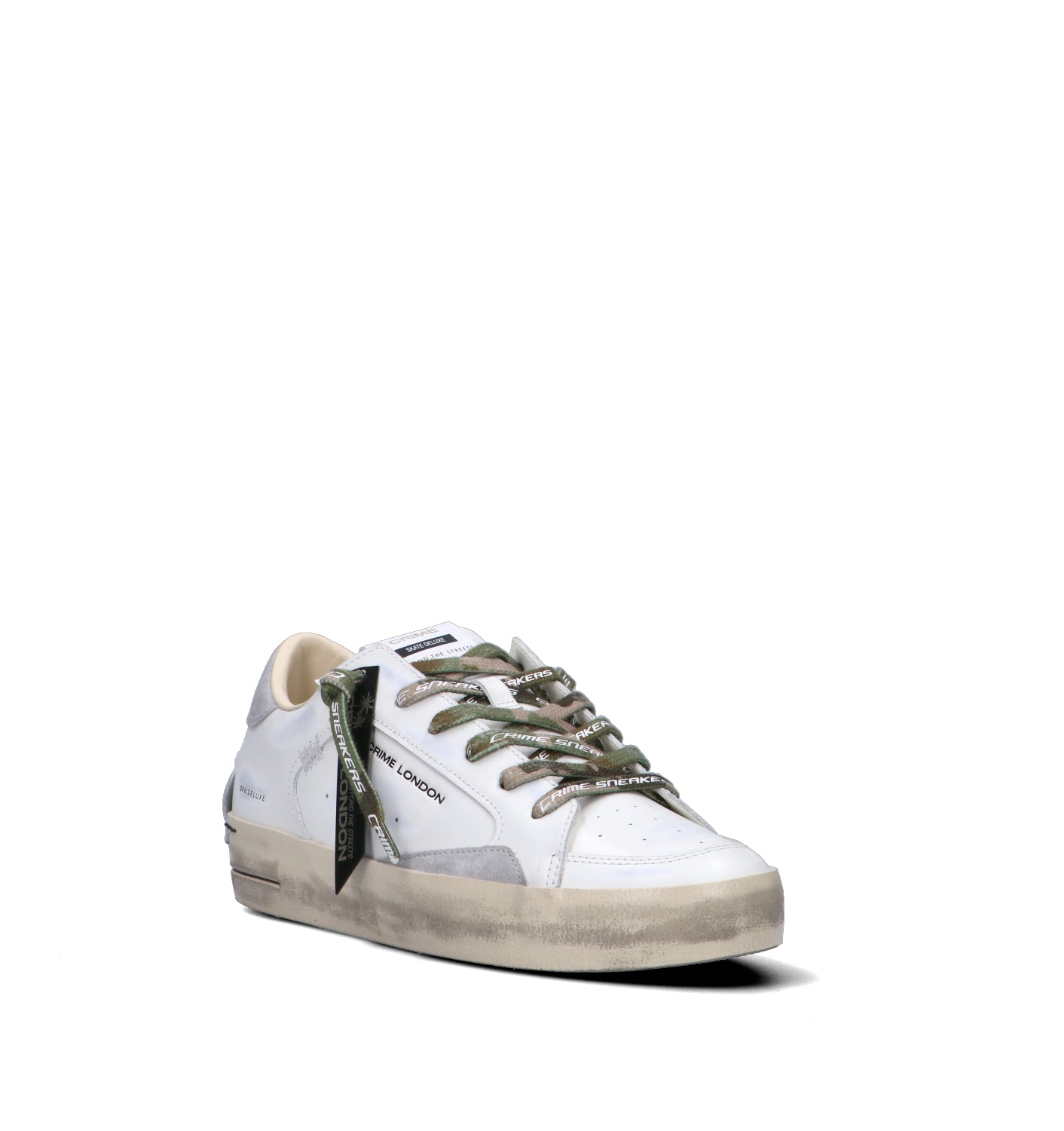 CRIME Sneaker uomo bianca