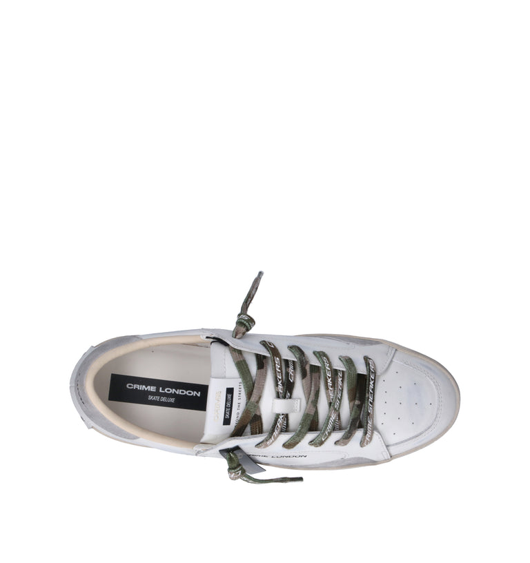 CRIME Sneaker uomo bianca