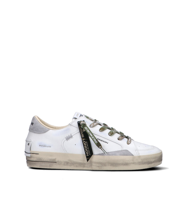 CRIME Sneaker uomo bianca