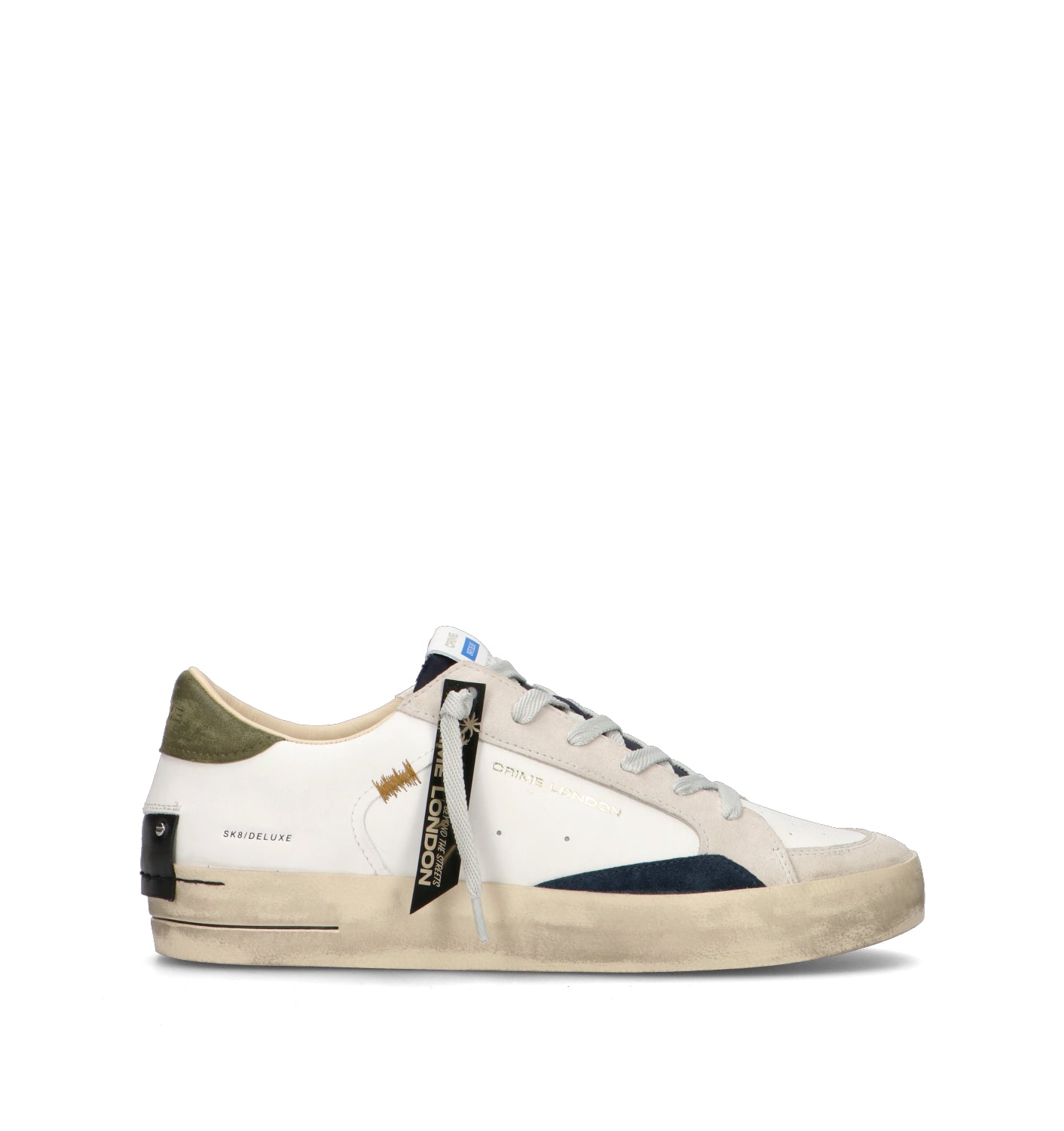 CRIME Sneaker uomo bianca