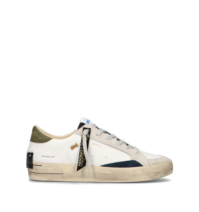 CRIME Sneaker uomo bianca