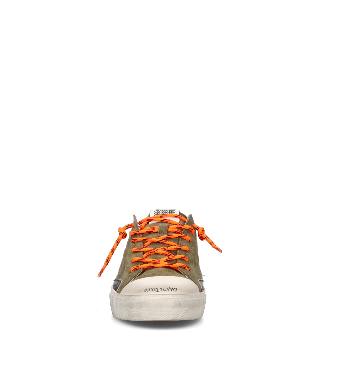 CRIME Sneaker uomo militare in suede