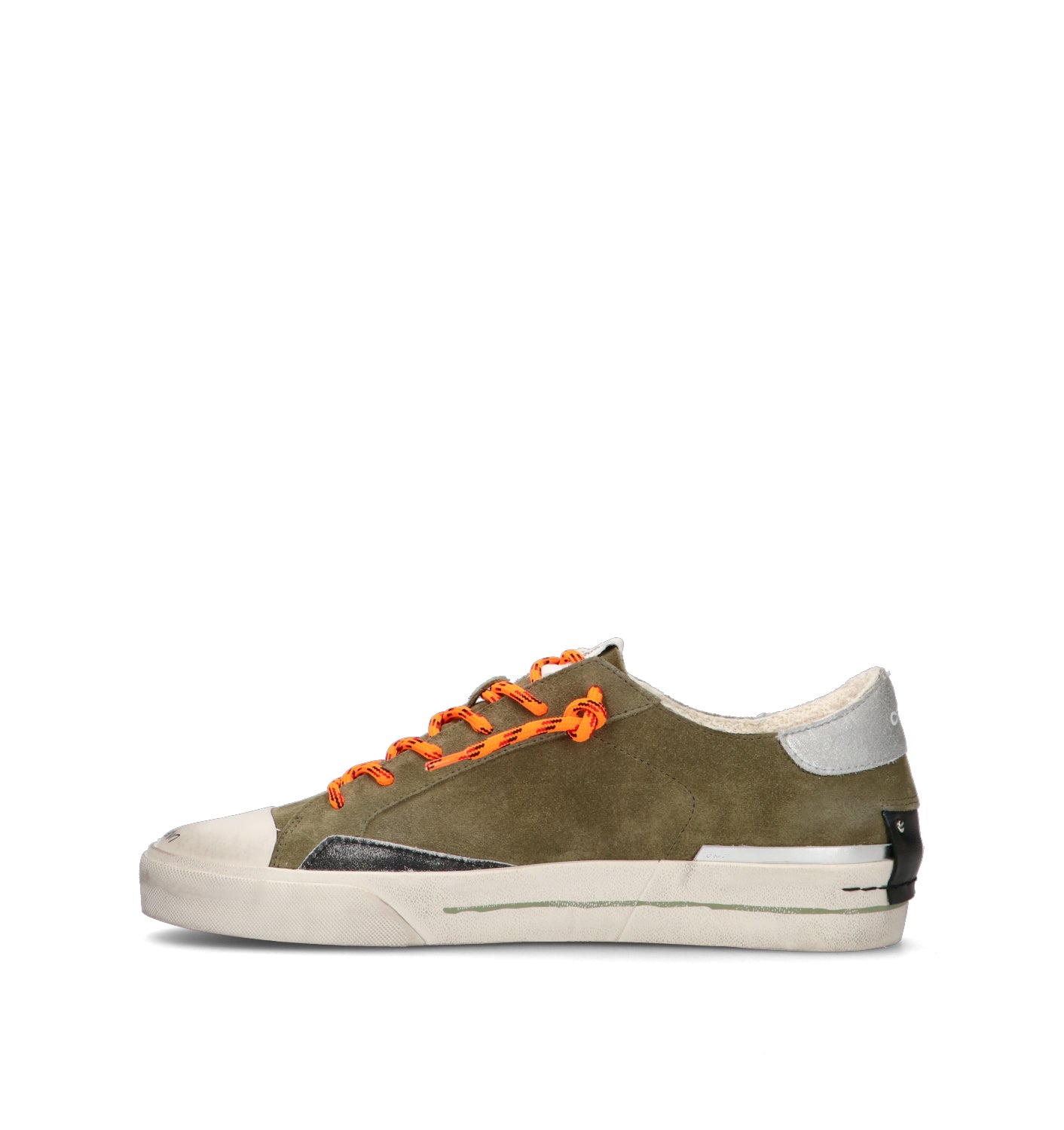 CRIME Sneaker uomo militare in suede