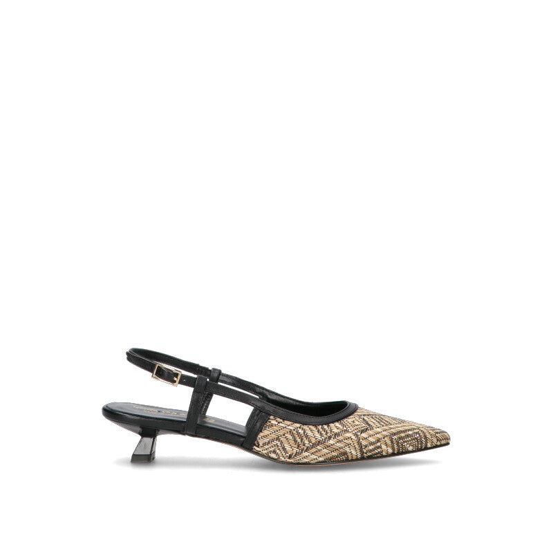 REBECCA VAN DIK Slingback donna nera