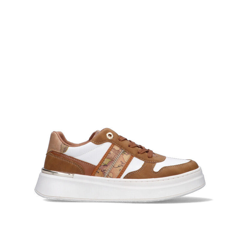 ALVIERO MARTINI Sneaker ragazza bianca/cuoio