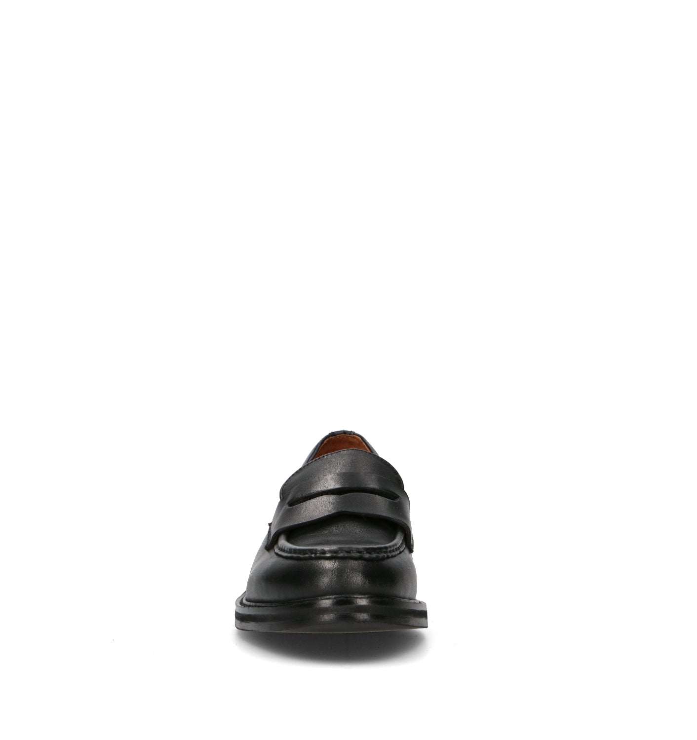 HADEL Mocassino donna nero in pelle