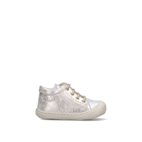 NATURINO Sneaker bimba argento in pelle
