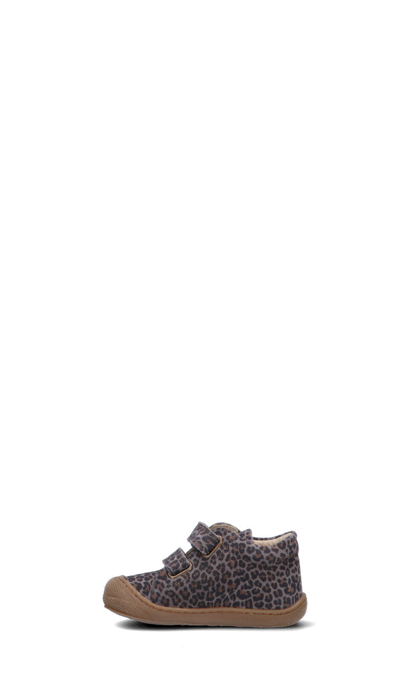 NATURINO Sneaker bimbo leopardata in suede