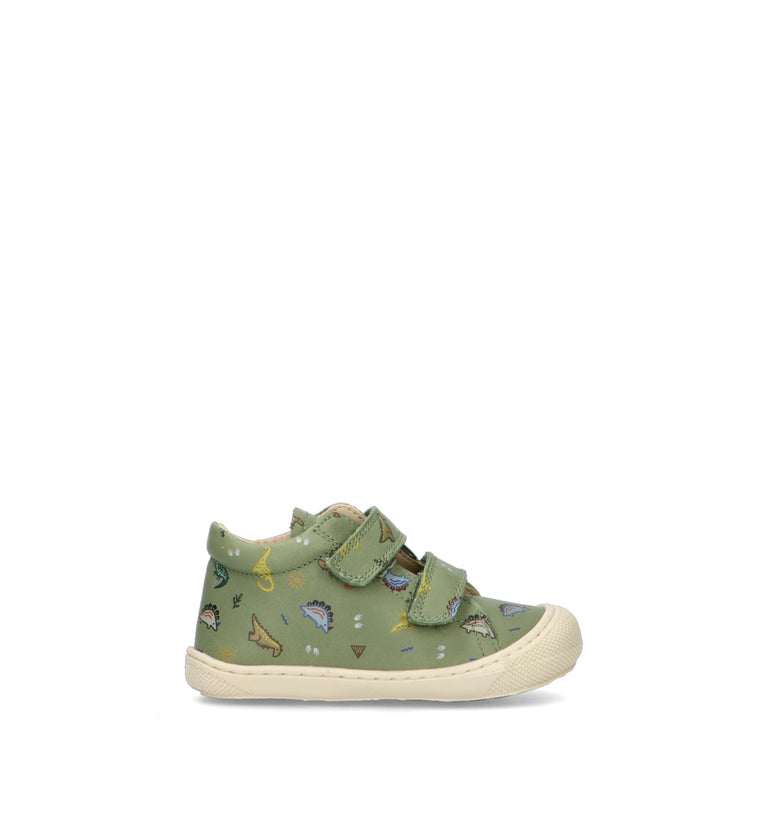 NATURINO Sneaker bimbo verde in pelle