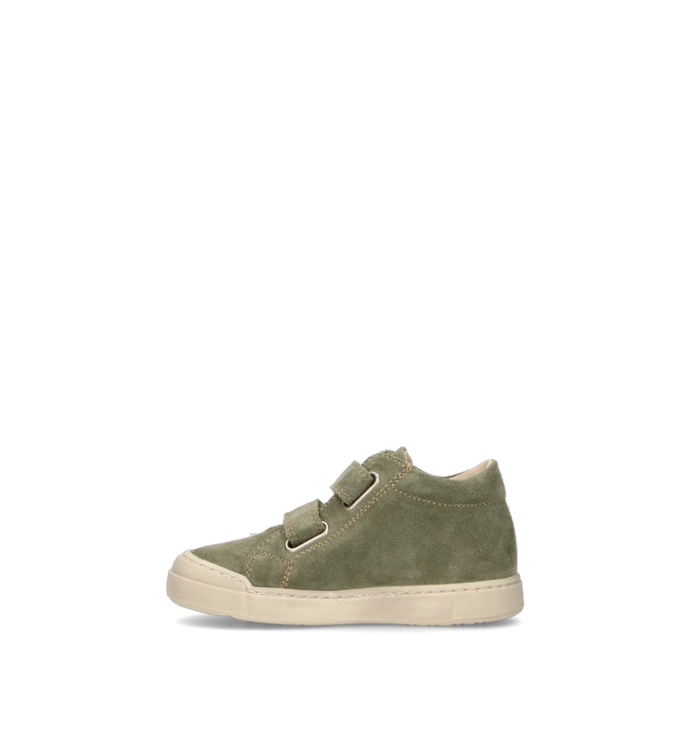 FALCOTTO Sneaker bimbo verde in suede