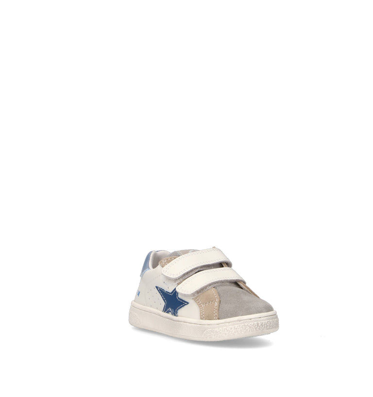 NATURINO Sneaker bimbo grigia/bianca in pelle