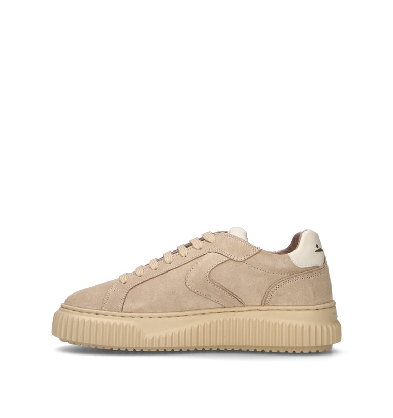 VOILE BLANCHE Sneaker donna beige in suede