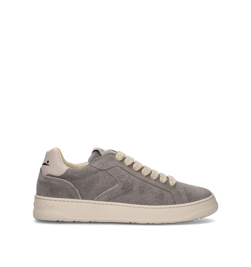 VOILE BLANCHE Sneaker uomo grigia in suede