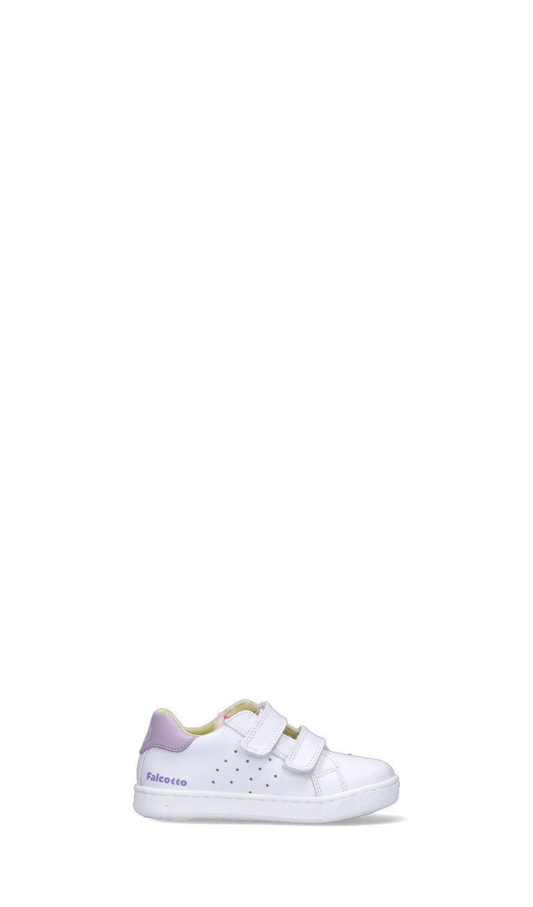 FALCOTTO Sneaker bimba bianca in pelle
