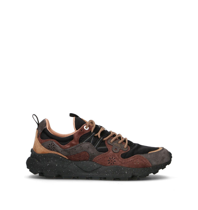 FLOWER MOUNTAIN Sneaker uomo nera/marrone
