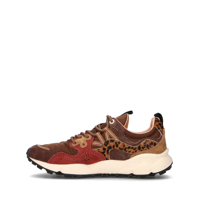 FLOWER MOUNTAIN Sneaker donna marrone