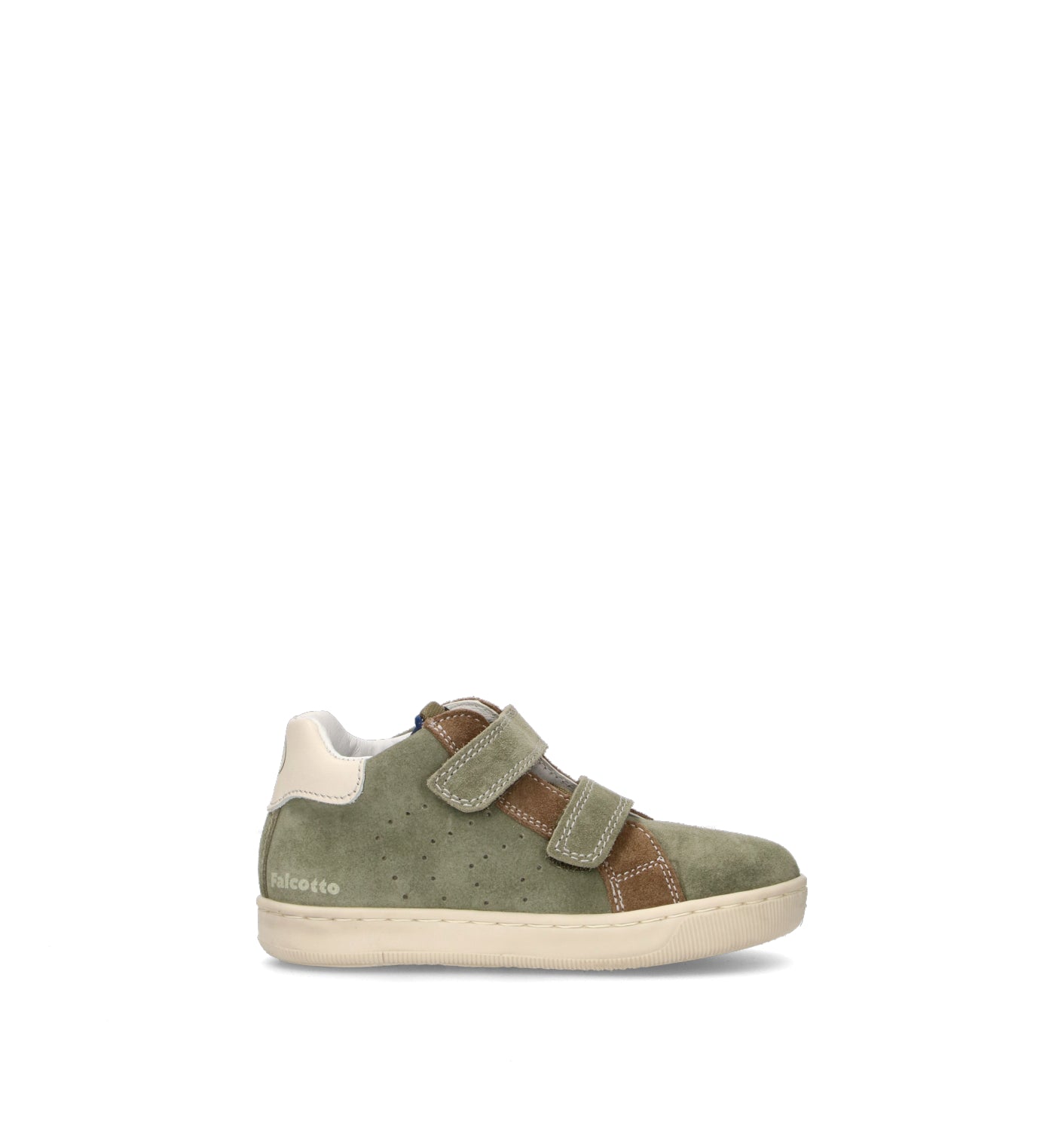 FALCOTTO Sneaker bimbo verde in suede