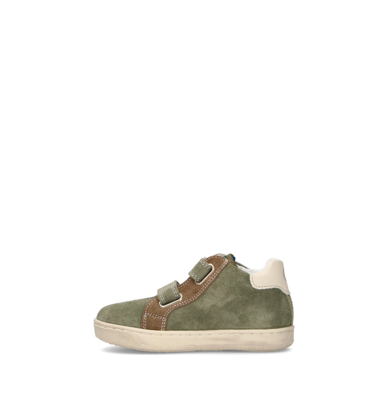 FALCOTTO Sneaker bimbo verde in suede