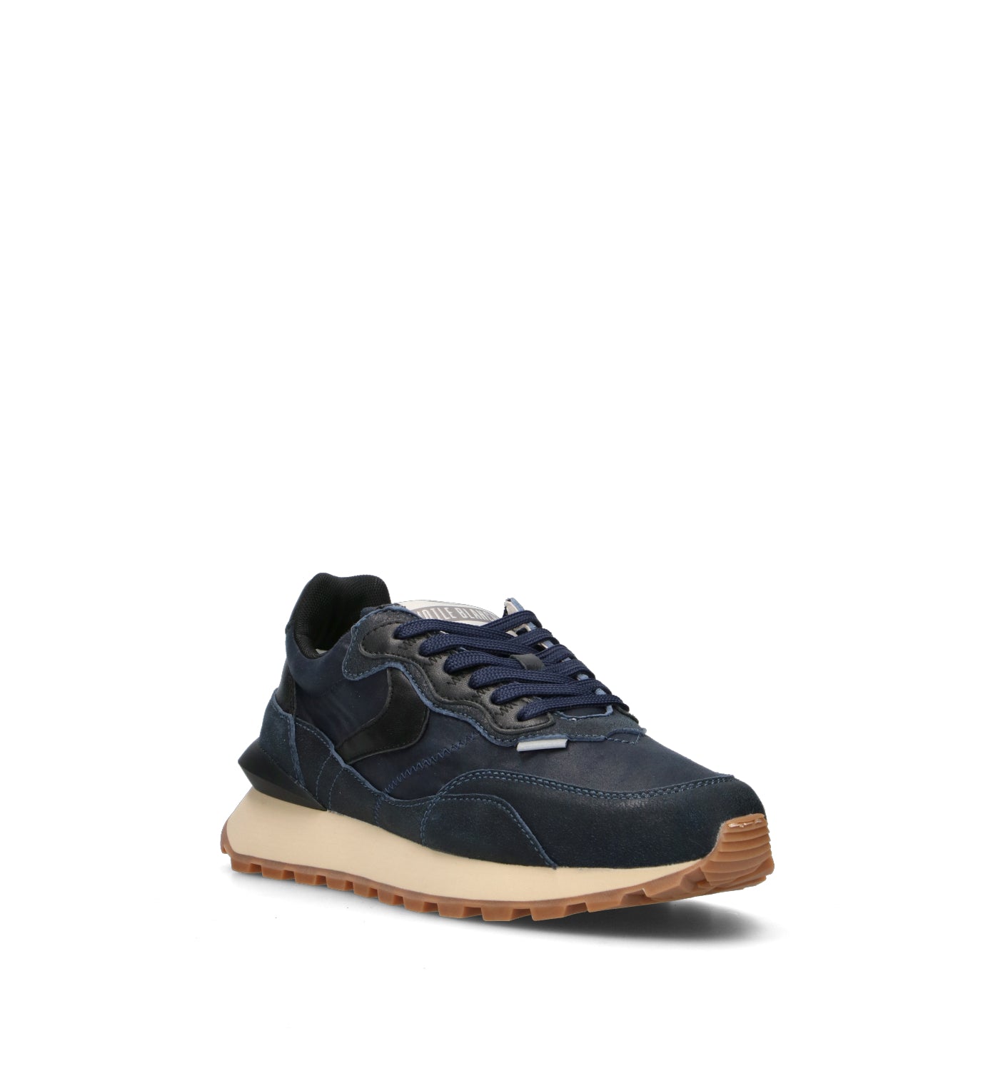 VOILE BLANCHE Sneaker uomo blu in pelle