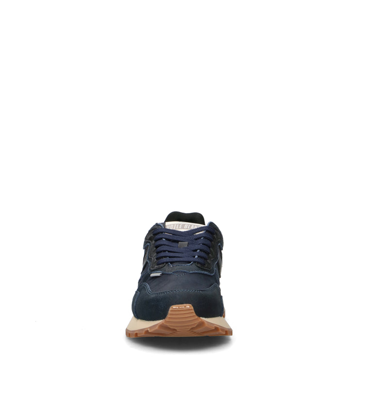VOILE BLANCHE Sneaker uomo blu in pelle