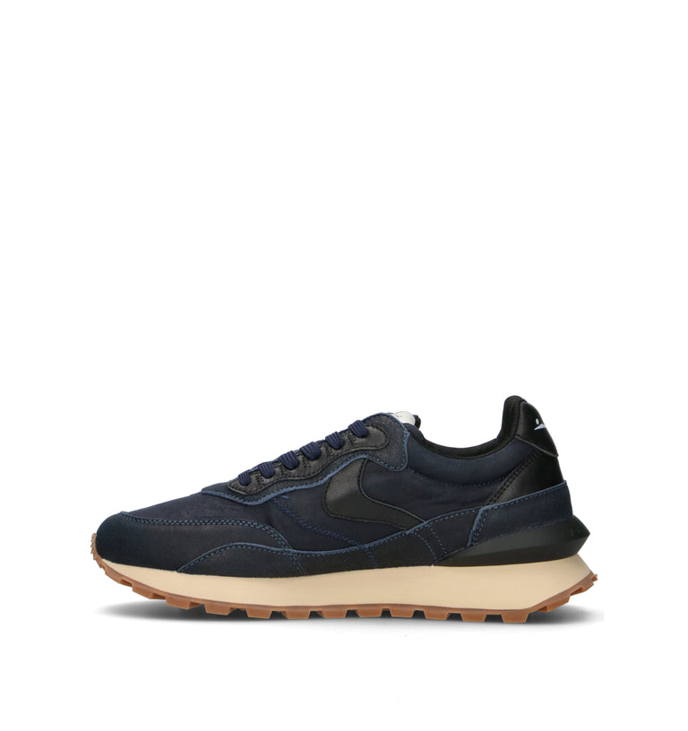 VOILE BLANCHE Sneaker uomo blu in pelle