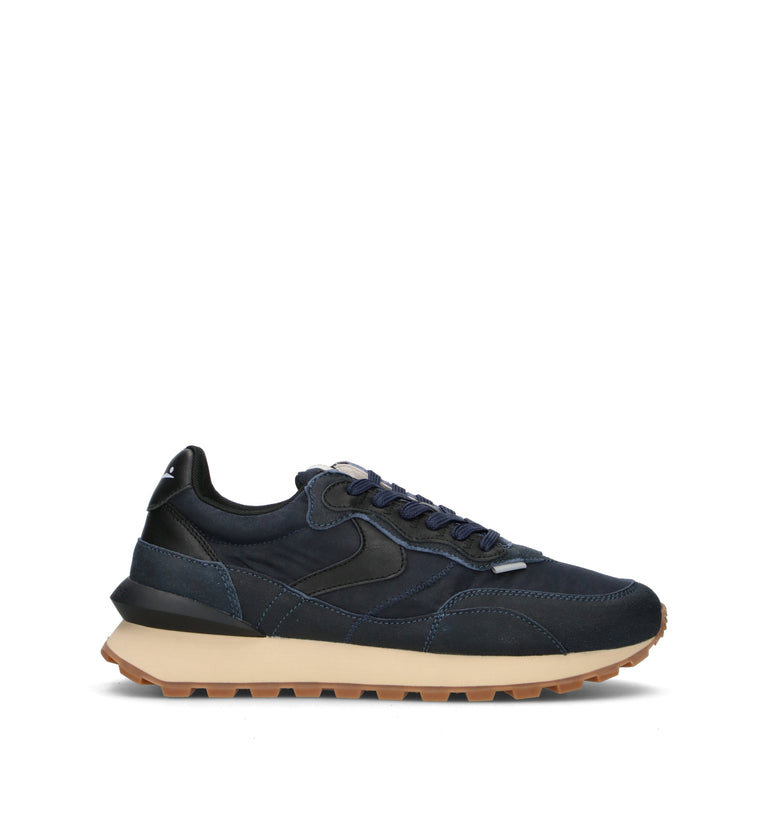 VOILE BLANCHE Sneaker uomo blu in pelle