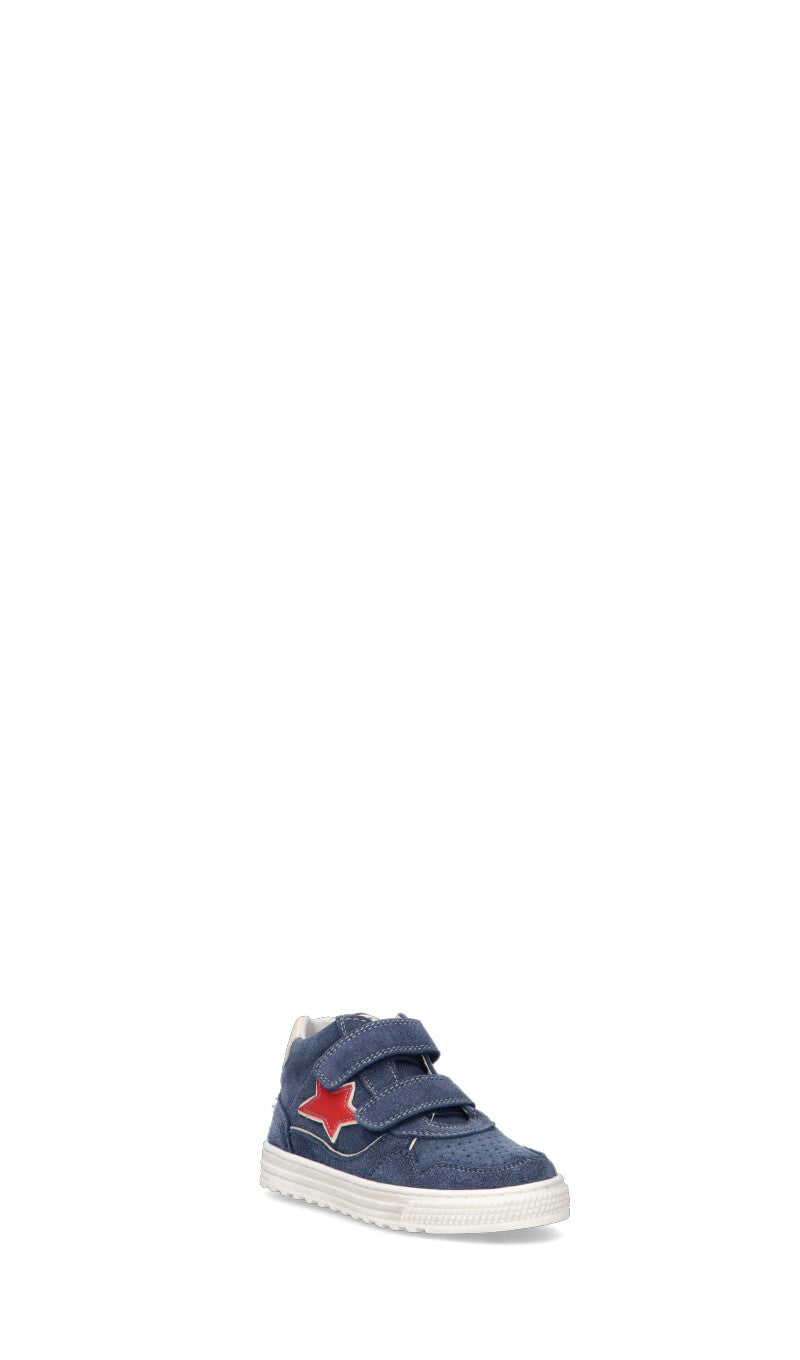 NATURINO Sneaker bimbo blu in suede