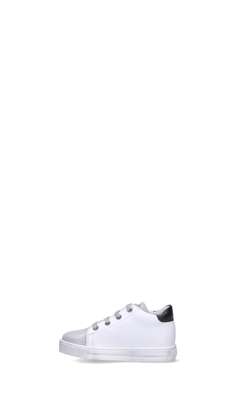 FALCOTTO Sneaker bimba bianca/nera in pelle