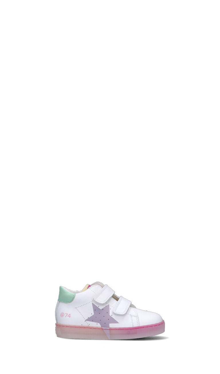 FALCOTTO Sneaker bimba bianca in pelle