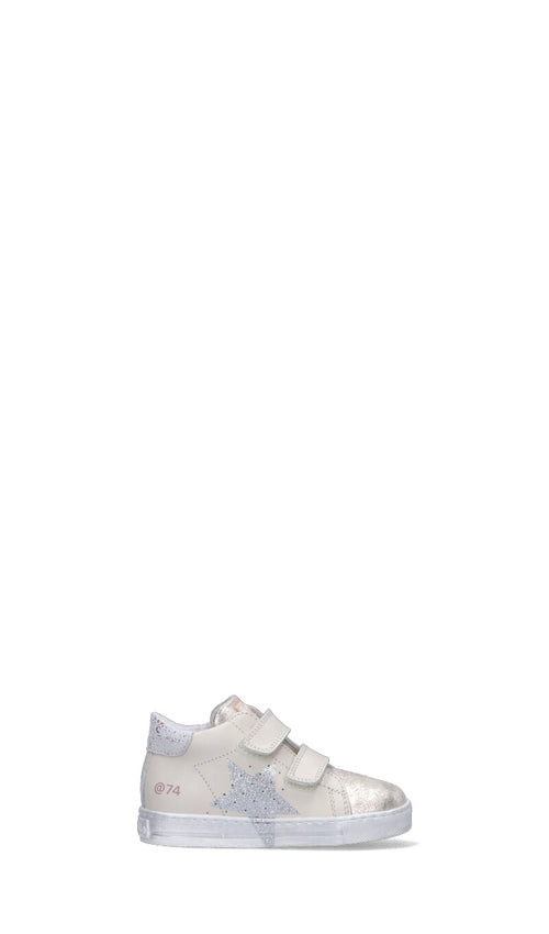 FALCOTTO Sneaker bimba panna in pelle